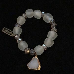 Honesty Sea Green and Gold Bracelet